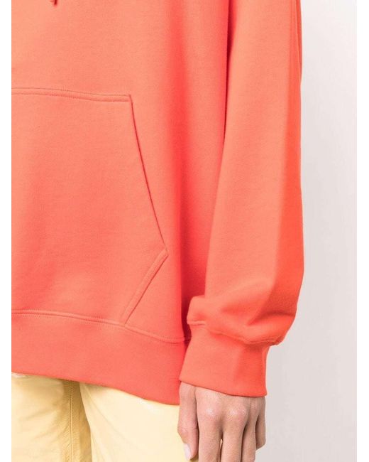 MSGM Pink Long-Sleeved Cotton Hoodie