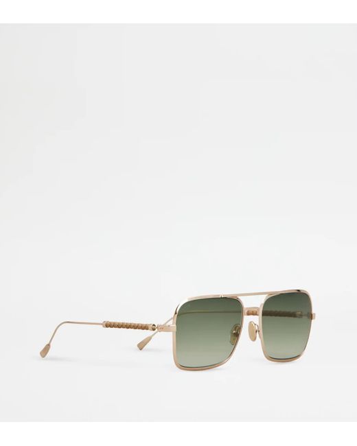 Tod's Green Full-Rim Sunglasses