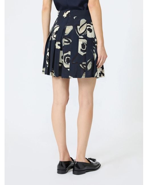 Max Mara Blue Patterned Shorts