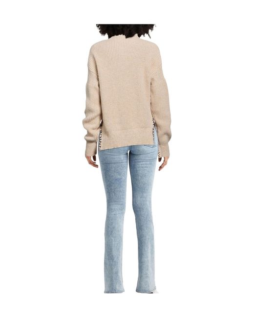 Marni Natural Solid Color Wool Knit Sweater