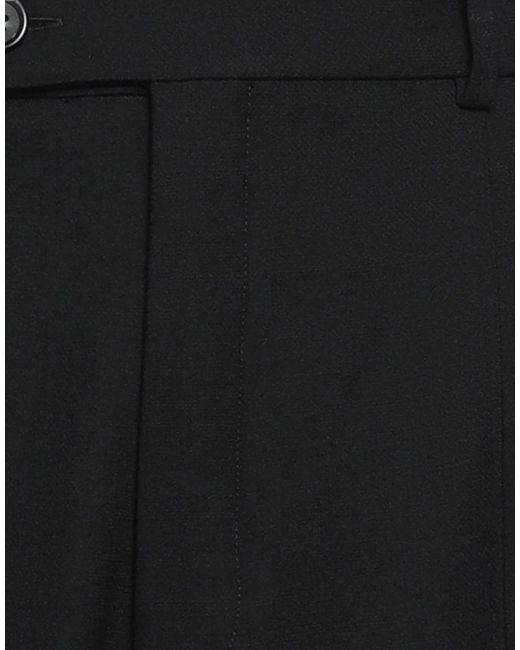 Sportmax Black Solid Color Casual Trousers