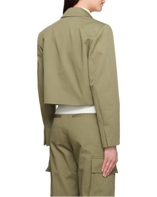 Anine Bing Natural Cropped Jacket