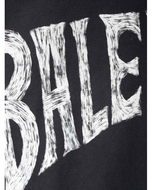 Balenciaga Black Paris Tropical Printed T-Shirt