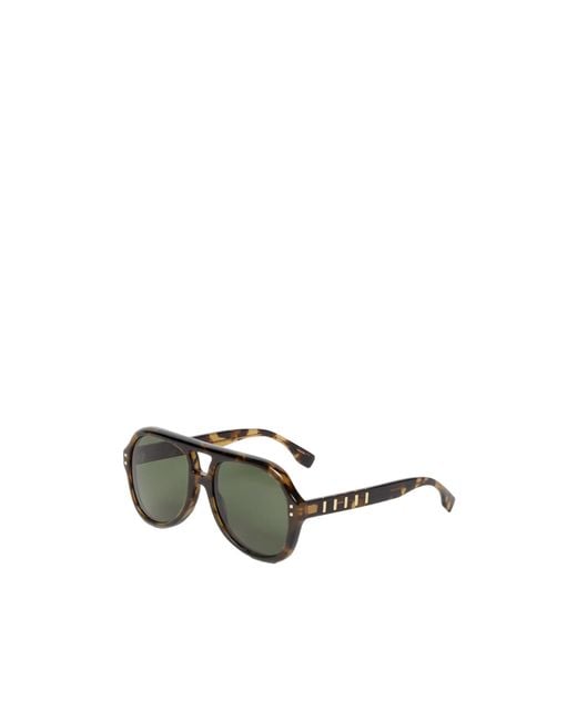 Fendi Green Full-Rim Sunglasses