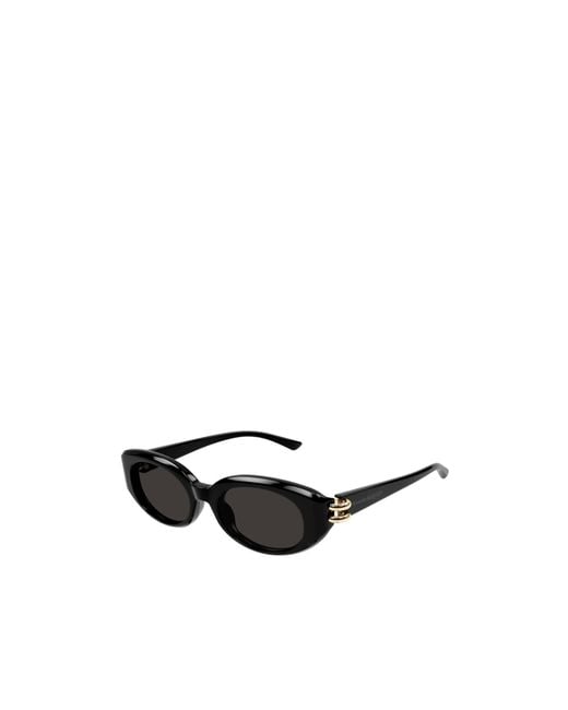 McQueen White Eyewear Oval Frame Sunglasses