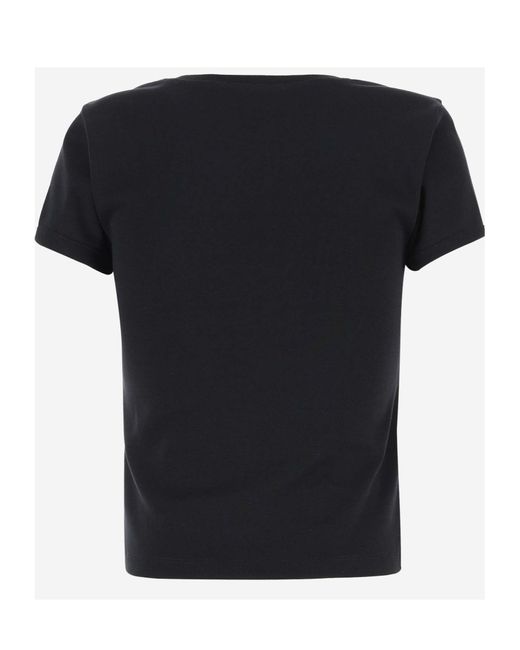 Coperni Black Logo Printed Slim Fit T-Shirt