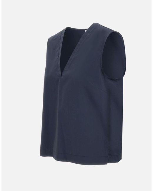 Kaos Blue Sleeveless Top