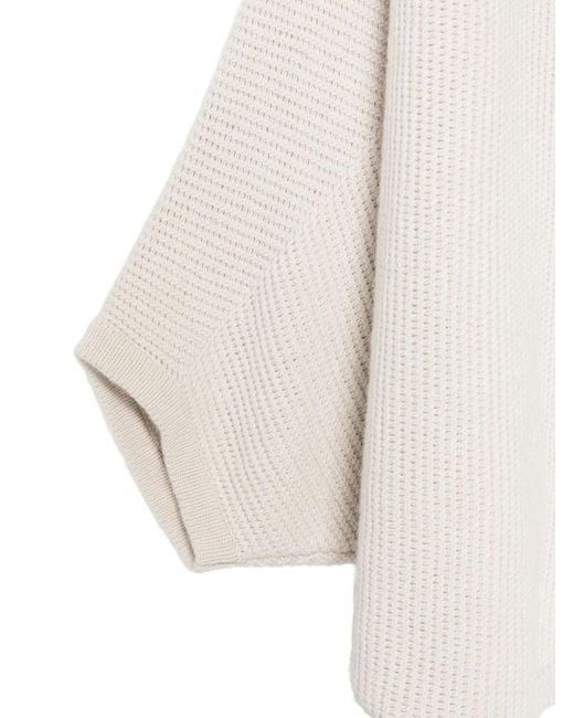 Roberto Collina Natural Waterfallknit Cardigan