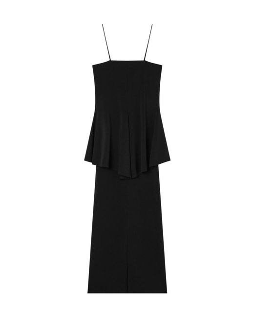 Emporio Armani Black Layered Long Dress