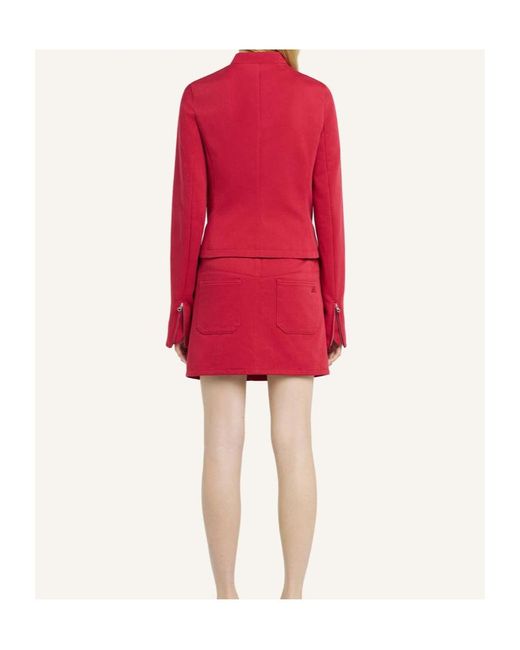 Courreges Red Courrges Zip-Up City Jacket