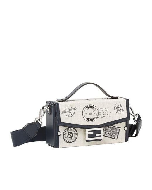 Fendi Metallic Soft Trunk Baguette Tote Bag for men