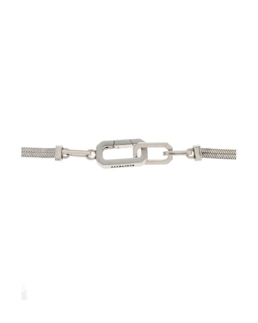 AllSaints Metallic Short Chain Necklaces