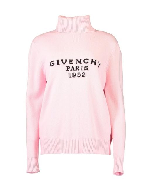 Givenchy Pink Turtleneck Knitted Jumper