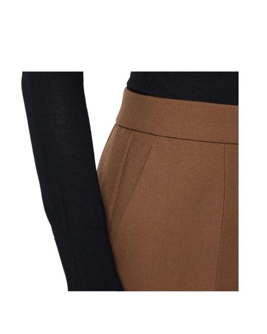 Jil Sander Brown Straight Trousers