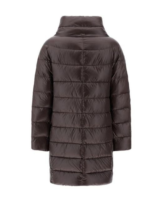 Herno Brown Long-Sleeved Down Jacket