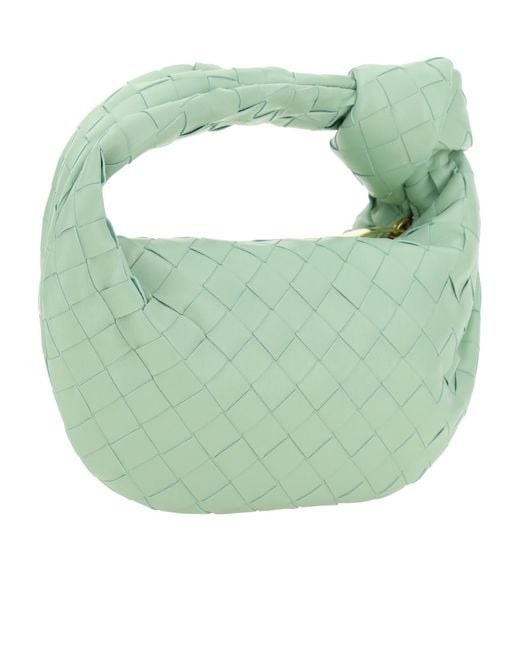 Bottega Veneta Green Mini Jodie Handbag