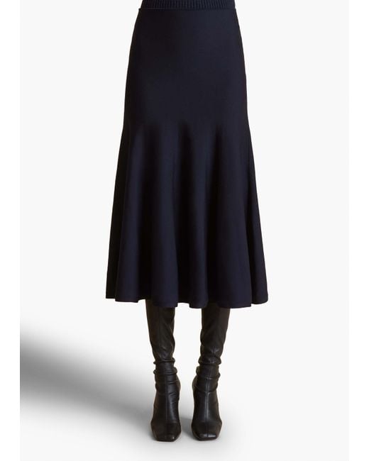Khaite Black Mayu Skirt