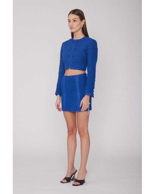 ROTATE BIRGER CHRISTENSEN Blue Mini Skirt