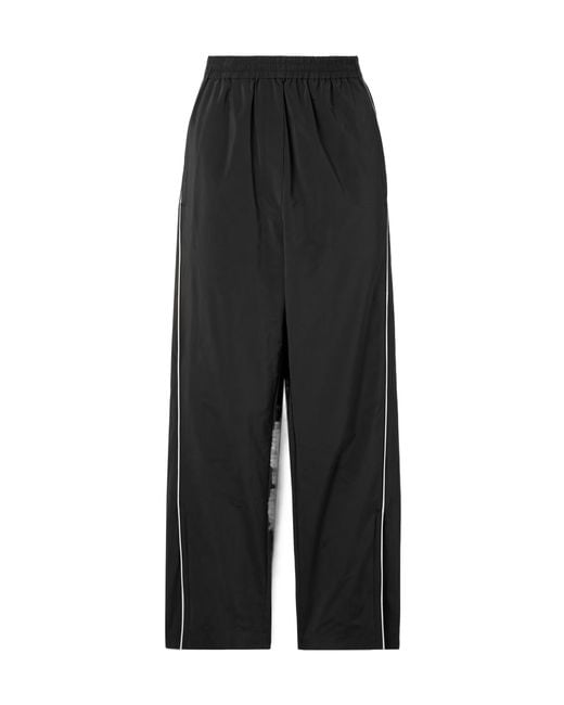 Tibi Black Shell Track Pants