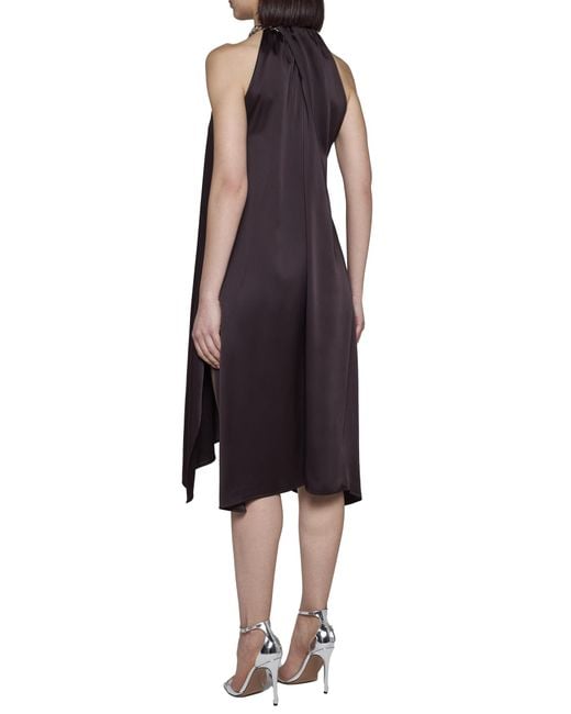 Stella McCartney Purple Halter-Neck Dress