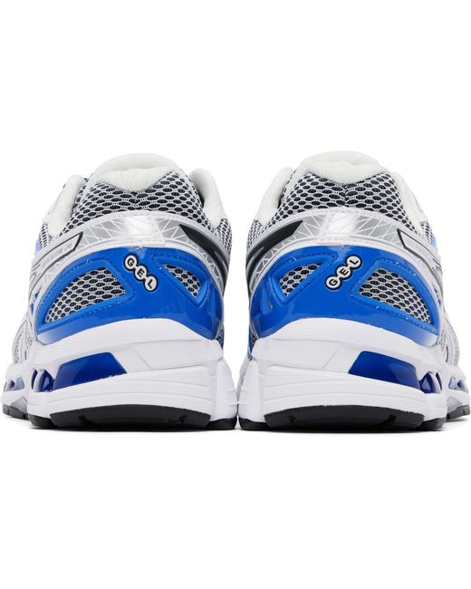 Asics Blue Mesh Lace-Up Running Shoes for men