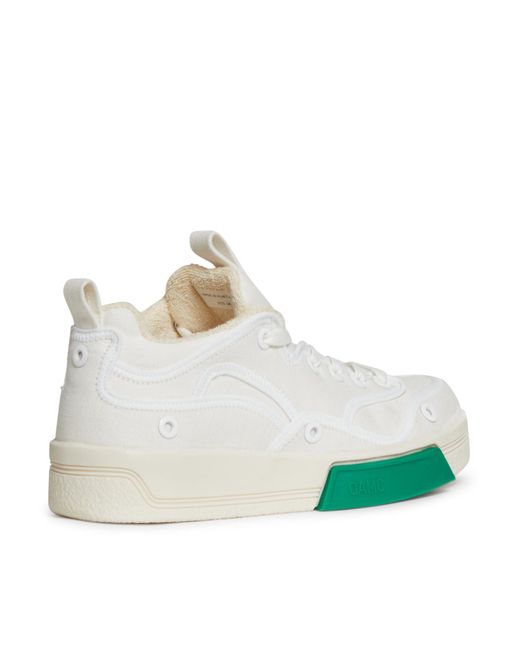 OAMC Green Logo Detailed Low-Top Sneakers for men