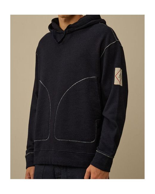 C P Company Black Hooded Sweatshirt for men
