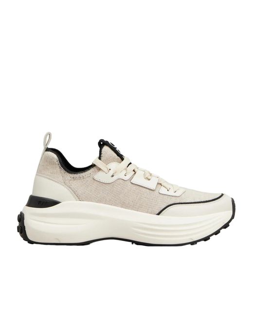 Tod's White Lace-Up Sneakers