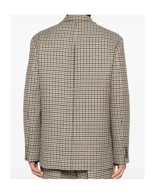 Valentino Brown Check Blazer for men