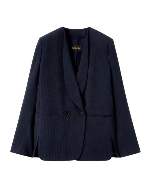 Loro Piana Blue Megeve Db Casual Jacket