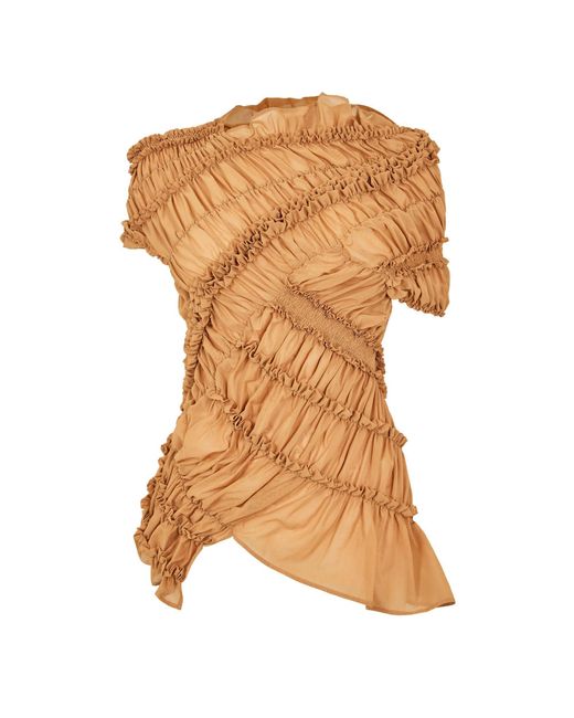 Magda Butrym Brown Short-Sleeve