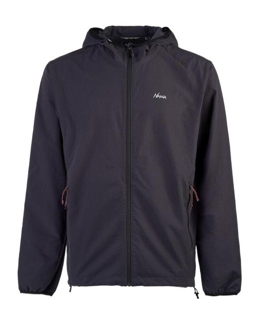 NANGA Blue Hooded Casual Jacket for men