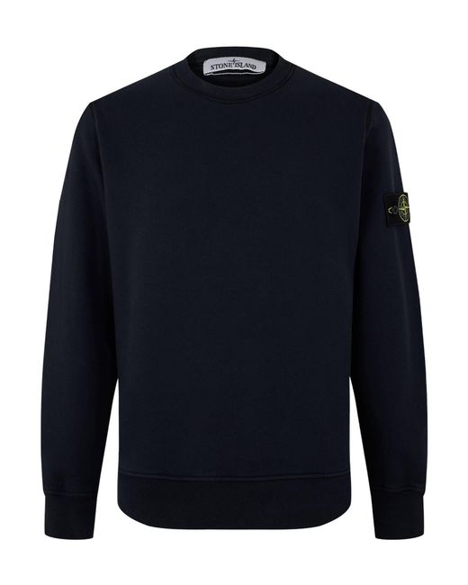 Stone Island Blue Full-Zip Hooded Sweat Jacket for men