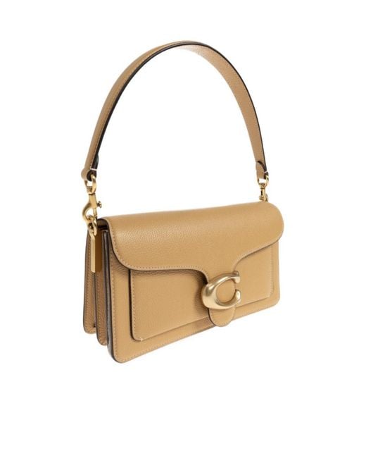 COACH Metallic Tabby Leather Shoulder Bag