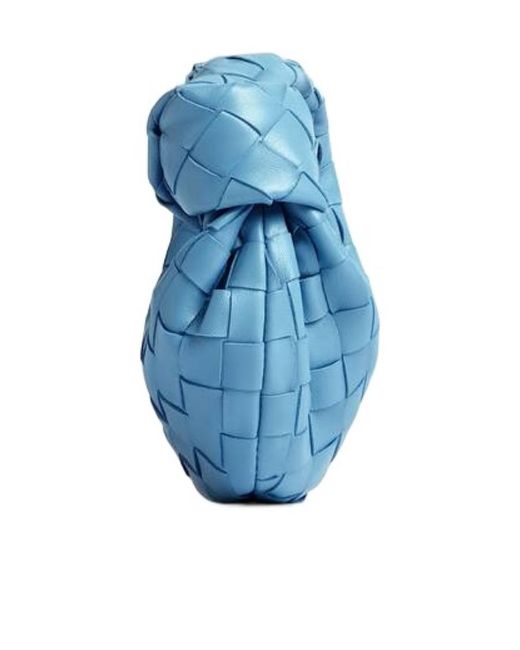 Bottega Veneta Blue Candy Jodie Leather Handbag