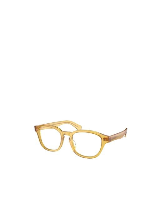Polo Ralph Lauren Metallic Eyewear Square Frame Glasses for men