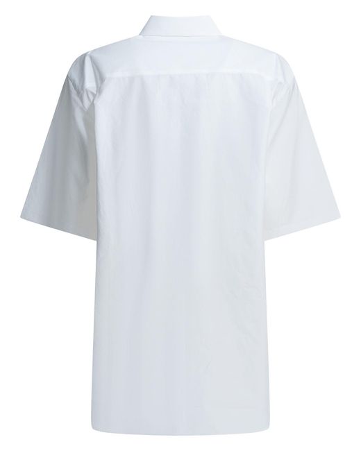 Auralee White Short-Sleeve Shirt
