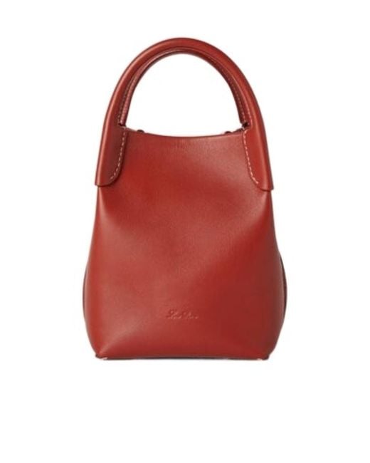 Loro Piana Red Micro Bale Bag