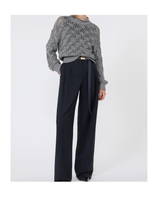 Max Mara Gray Studio Pilade Crewneck Knitted Jumper