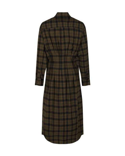 Isabel Marant Black Isabel Marant Étoile Timea Checked Shirt Dress