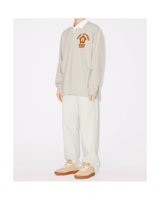 KENZO White Tiger Academy' Polo Shirt for men