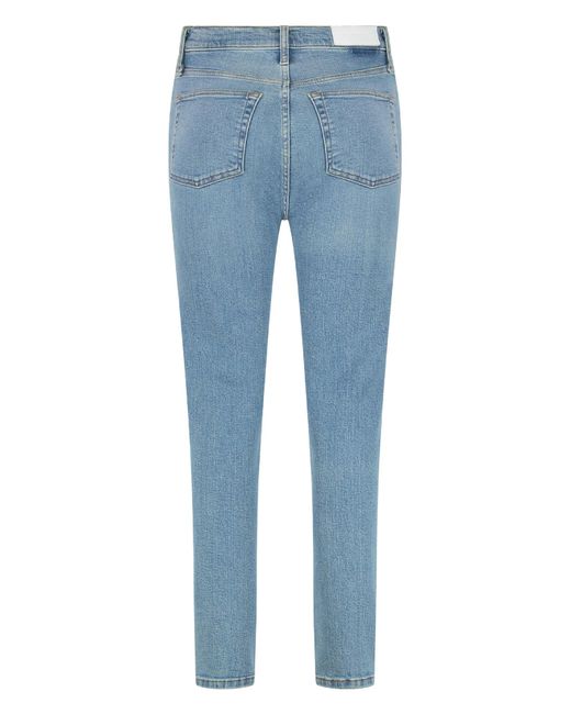 Re/done Blue High-Rise Skinny Jeans