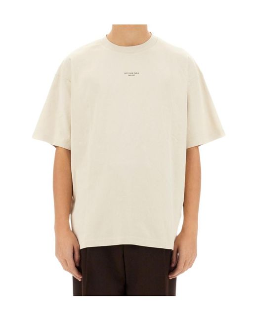 Drole de Monsieur White Short-Sleeved T-Shirt for men