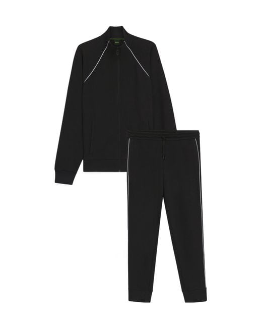 Boss Black Boss Contrast Piping Tracksuit for men