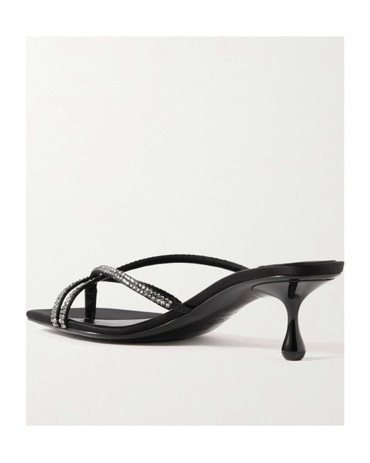 Jimmy Choo Black Square Toe High Heel Sandals