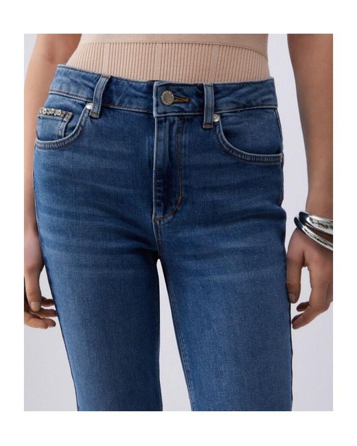 Liu Jo Blue High-Rise Ive-Pockets Jeans