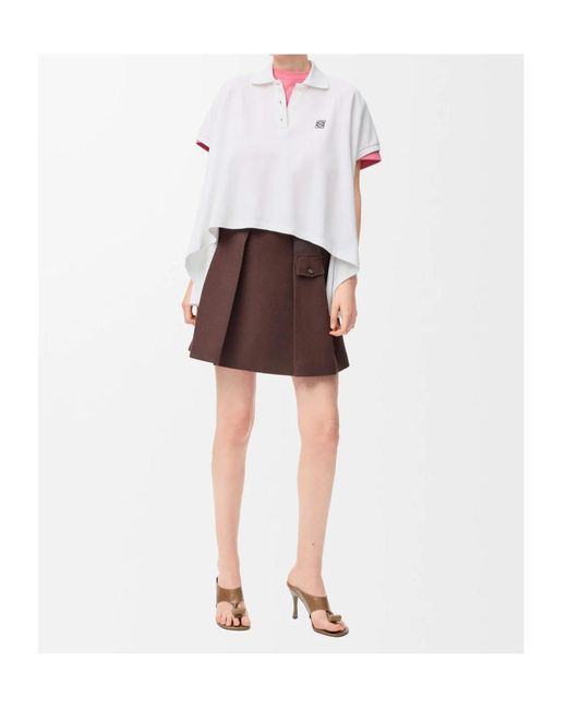 Loewe White Lightweight Polo Shirt