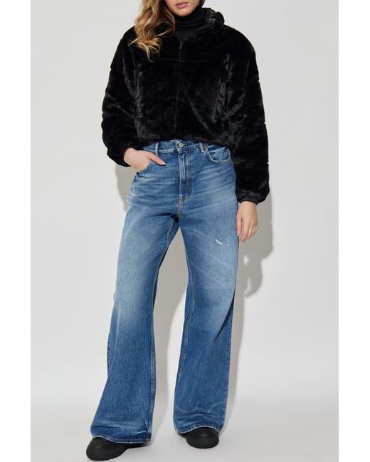 Save The Duck Black Yuki High Neck Jacket