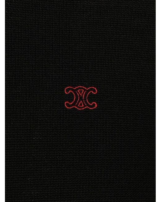 Céline Black Long-Sleeved Knitwear for men