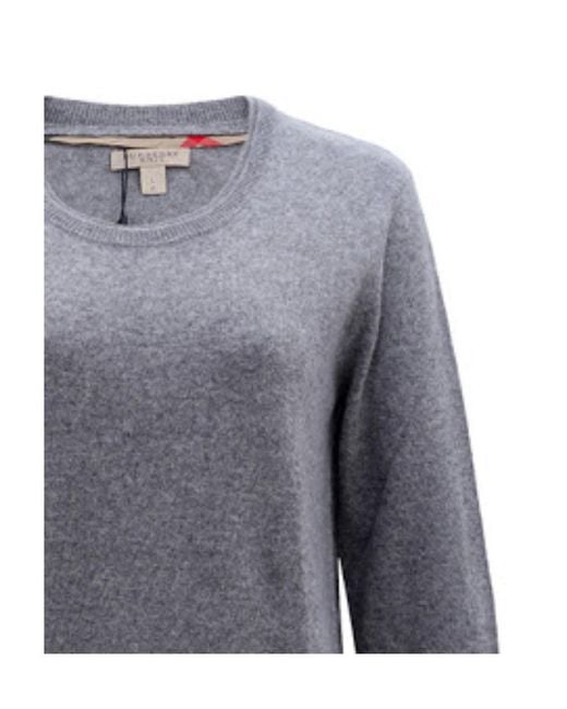 Burberry Blue Round-Neck Sweater